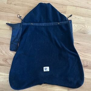 ErgoBaby fleece navy hooded baby cover one size fits all